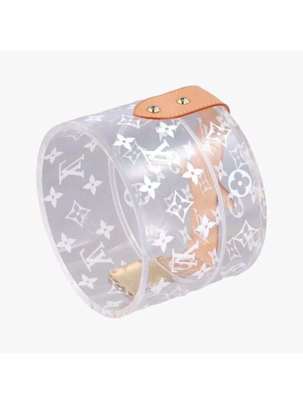 Louis Vuitton Box Scott Transparent Monogram Plexiglas Clutch